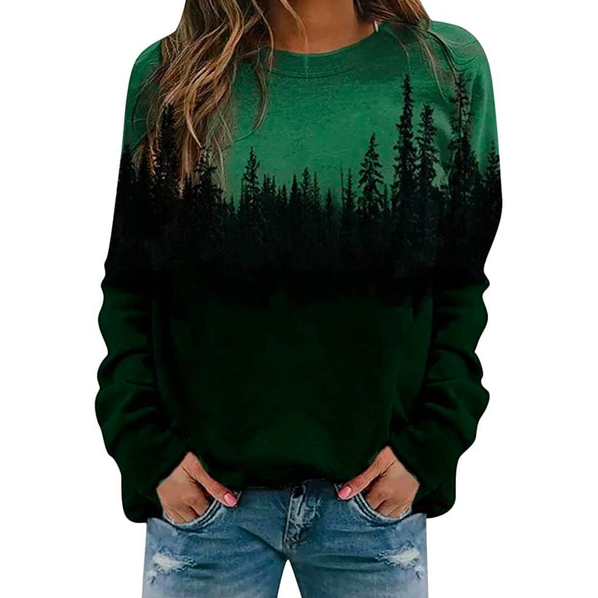 Bedruckte Pullover-Sweatshirts Von Mountain-Bella Webshop