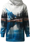 Bedrucktes Sweatshirt Natural Mountain-Bella Webshop