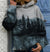 Bedrucktes Sweatshirt Natural Mountain-Bella Webshop