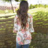 Bluse Mit Geblümter Tunika-Bella Webshop