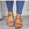 Flache Zehen Klettverschluss Casual Sandalen-Bella Webshop