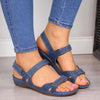 Flache Zehen Klettverschluss Casual Sandalen-Bella Webshop