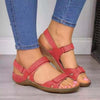 Flache Zehen Klettverschluss Casual Sandalen-Bella Webshop