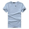 Herren Slim Fit T-Shirt Mit V-Ausschnitt-Bella Webshop