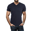 Herren Slim Fit T-Shirt Mit V-Ausschnitt-Bella Webshop