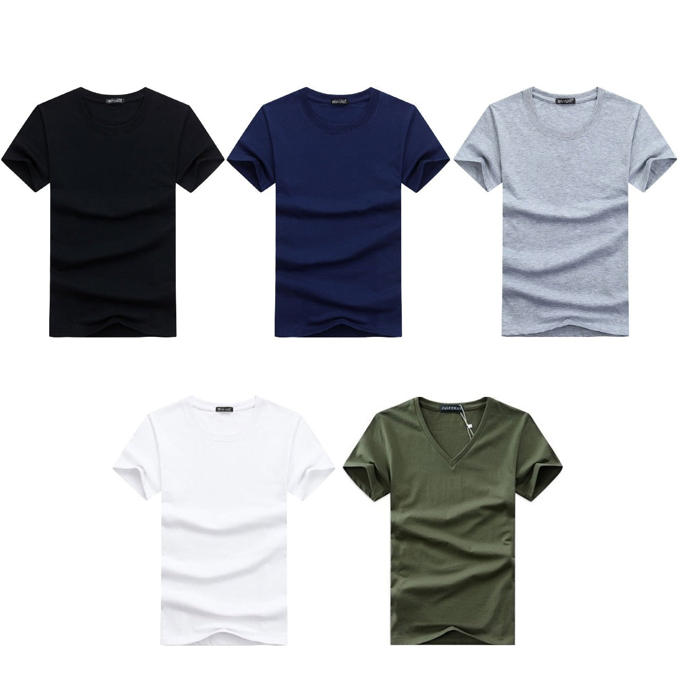 Herren Slim Fit T-Shirt Mit V-Ausschnitt-Bella Webshop