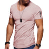 Herren V-Ausschnitt Muscle T-Shirts-Bella Webshop