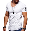 Herren V-Ausschnitt Muscle T-Shirts-Bella Webshop