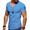 Herren V-Ausschnitt Muscle T-Shirts-Bella Webshop