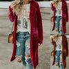 Lange Jacke Mit Samttaschen-Bella Webshop