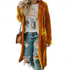 Lange Jacke Mit Samttaschen-Bella Webshop