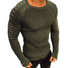 Langer Plissierter Strickpullover Für Männer-Bella Webshop