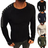 Langer Plissierter Strickpullover Für Männer-Bella Webshop