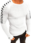 Langer Plissierter Strickpullover Für Männer-Bella Webshop