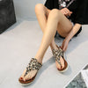 Leopard Gladiator Sandalen-Bella Webshop