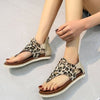 Leopard Gladiator Sandalen-Bella Webshop