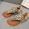 Leopard Gladiator Sandalen-Bella Webshop