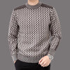 Men&#39;S Knitted Plaid Sweaters-Bella Webshop