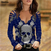 Sexy Totenkopf-Spitze Mit Blumenmuster-Bella Webshop