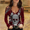 Sexy Totenkopf-Spitze Mit Blumenmuster-Bella Webshop