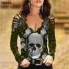 Sexy Totenkopf-Spitze Mit Blumenmuster-Bella Webshop