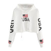 Usa Crop Pullover-Bella Webshop